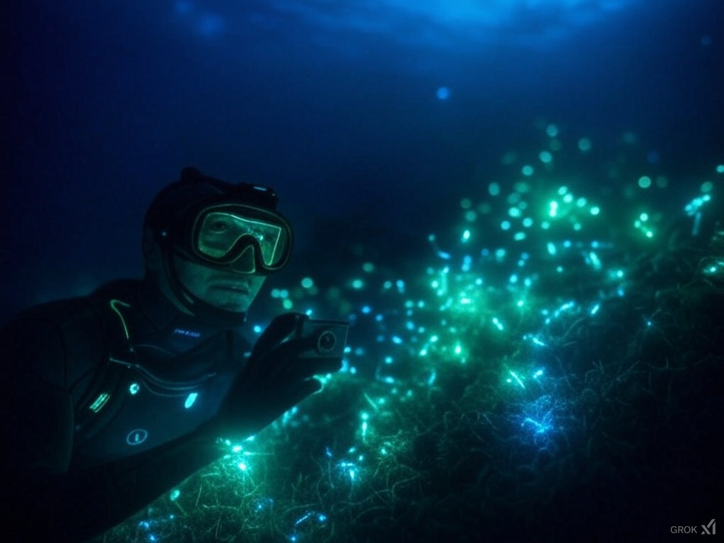 1. The Ocean Glows Because of Plankton
